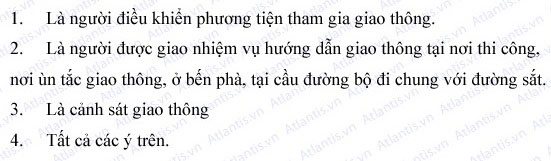 Khái niệm “người điều khiển giao thông” được hiểu như thế ...